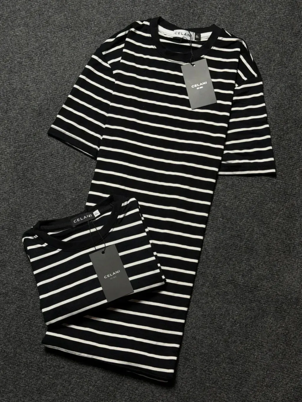 CAMISA PRETA LISTRADA
